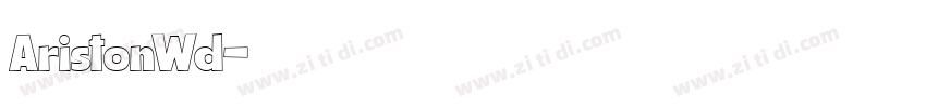 AristonWd字体转换