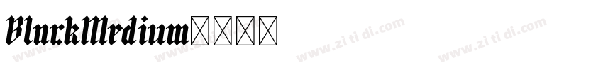 BlackMedium字体转换