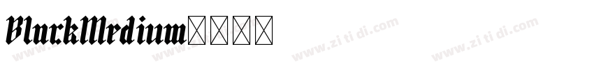 BlackMedium字体转换