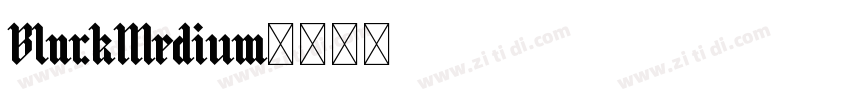 BlackMedium字体转换