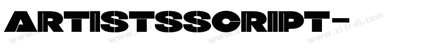 ARTISTSSCRIPT字体转换