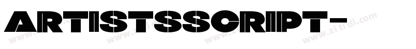 ARTISTSSCRIPT字体转换