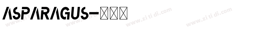 Asparagus字体转换