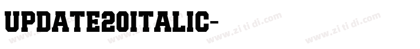 Update20Italic字体转换