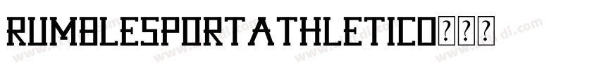 RumblesportAthletic字体转换