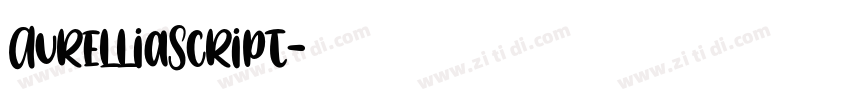 AurelliaScript字体转换