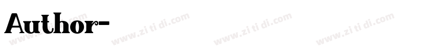 Author字体转换
