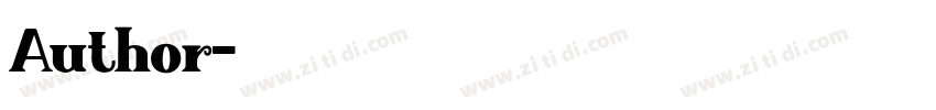 Author字体转换