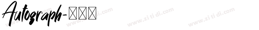 Autograph字体转换