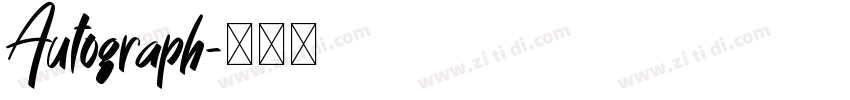 Autograph字体转换