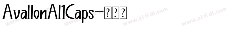 AvallonAl1Caps字体转换
