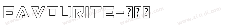 favourite字体转换