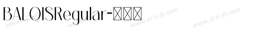 BALQISRegular字体转换