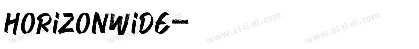 HorizonWide字体转换