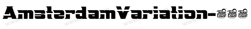 AmsterdamVariation字体转换