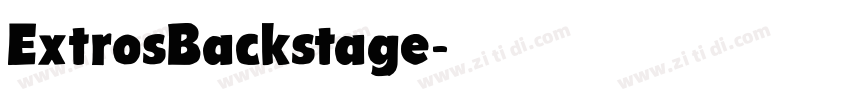 ExtrosBackstage字体转换