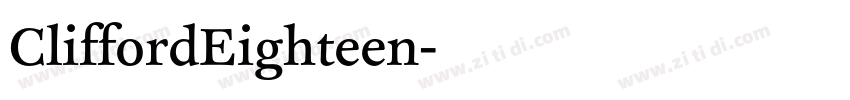 CliffordEighteen字体转换