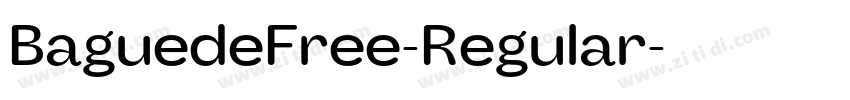 BaguedeFree-Regular字体转换
