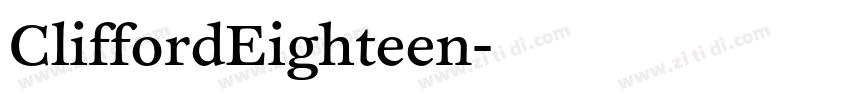 CliffordEighteen字体转换