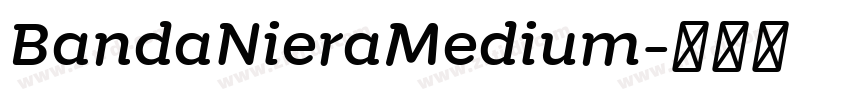 BandaNieraMedium字体转换