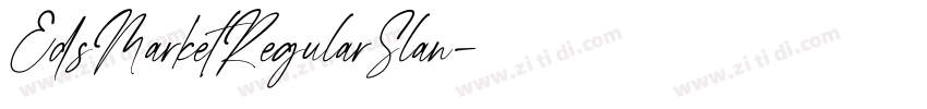 EdsMarketRegularSlan字体转换