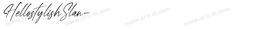 HellostylishSlan字体转换
