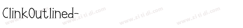 ClinkOutlined字体转换