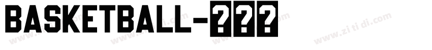 basketball字体转换