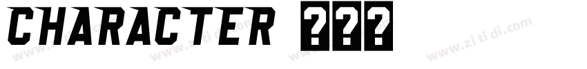 character字体转换