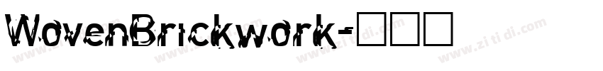 WovenBrickwork字体转换