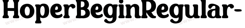HoperBeginRegular字体转换