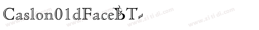 Caslon01dFaceBT字体转换