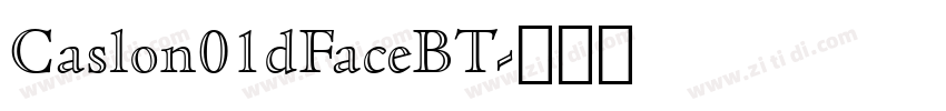 Caslon01dFaceBT字体转换