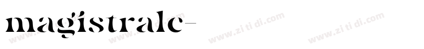 magistralc字体转换