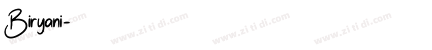 Biryani字体转换