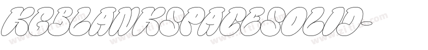 KGBlankSpaceSolid字体转换