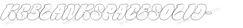 KGBlankSpaceSolid字体转换