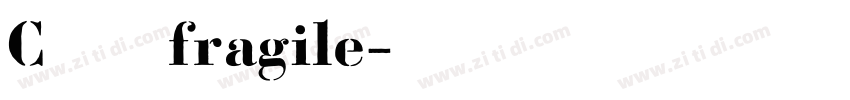 C乐安fragile字体转换