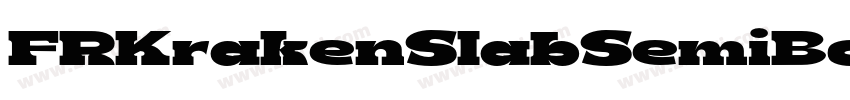 FRKrakenSlabSemiBold字体转换