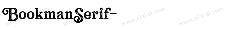BookmanSerif字体转换
