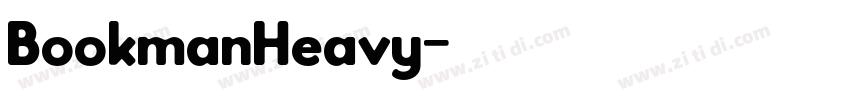 BookmanHeavy字体转换