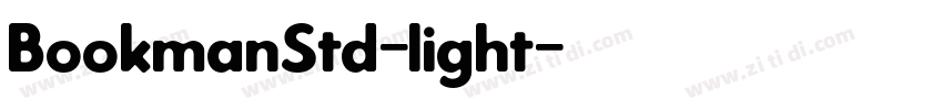 BookmanStd-light字体转换