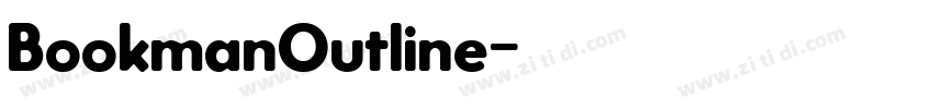 BookmanOutline字体转换