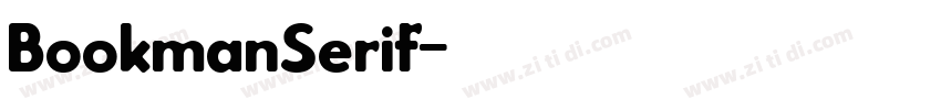BookmanSerif字体转换