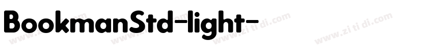 BookmanStd-light字体转换