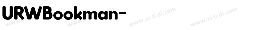 URWBookman字体转换