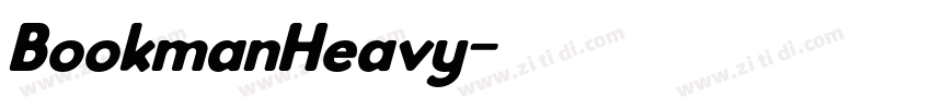 BookmanHeavy字体转换