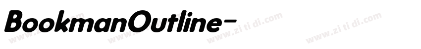 BookmanOutline字体转换