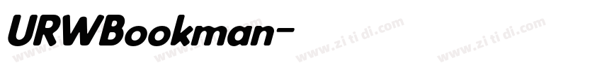 URWBookman字体转换