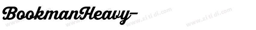 BookmanHeavy字体转换